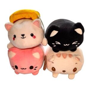 Black Sesame Meowchi and Cat Plush Toy Collection
